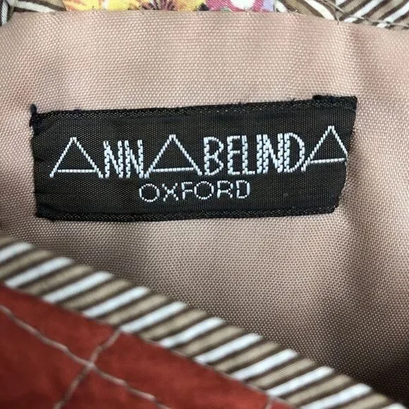 Vintage Anna Belinda Womens Dress Boho Hippie Cottage Brown Small S - Picture 6 of 12